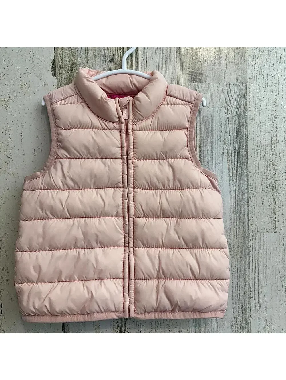 Old Navy Toddler Vest 18-24 Months Light Pink Puffer Girls